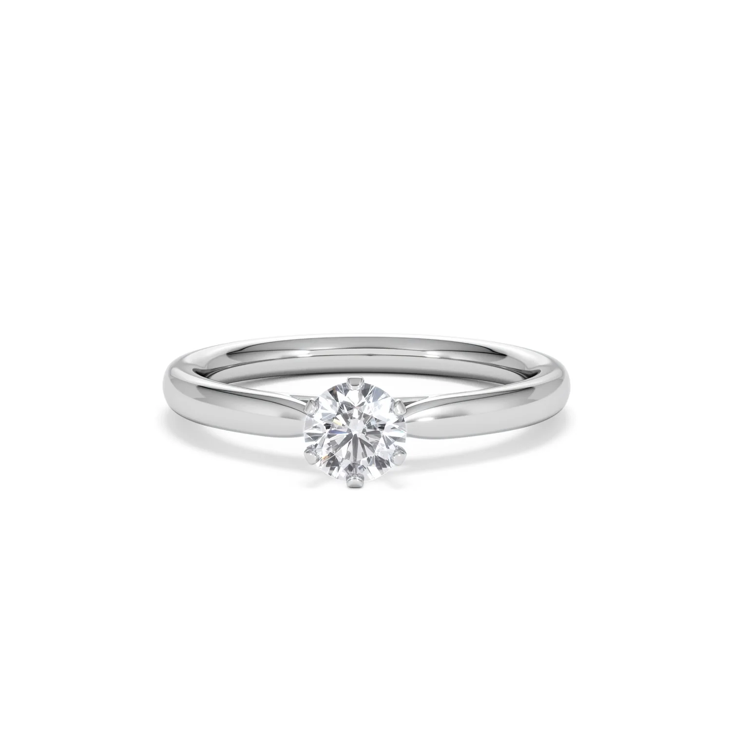 Platinum Half Carat Diamond Engagement Ring Low Chloe Lab F/VS1 - Image 87
