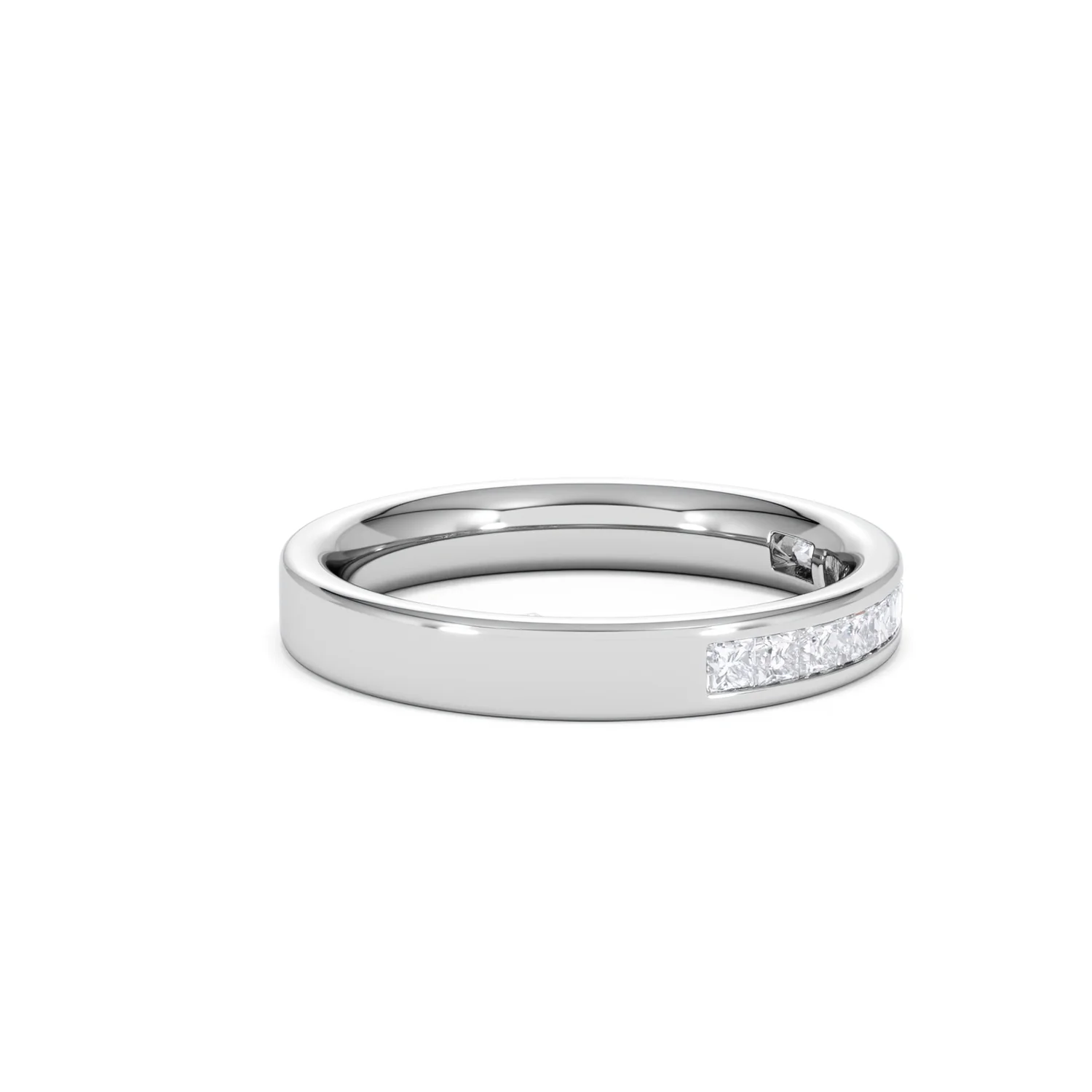 Platinum Princess Diamond Half Eternity Ring 0.50CT H/SI - Image 25
