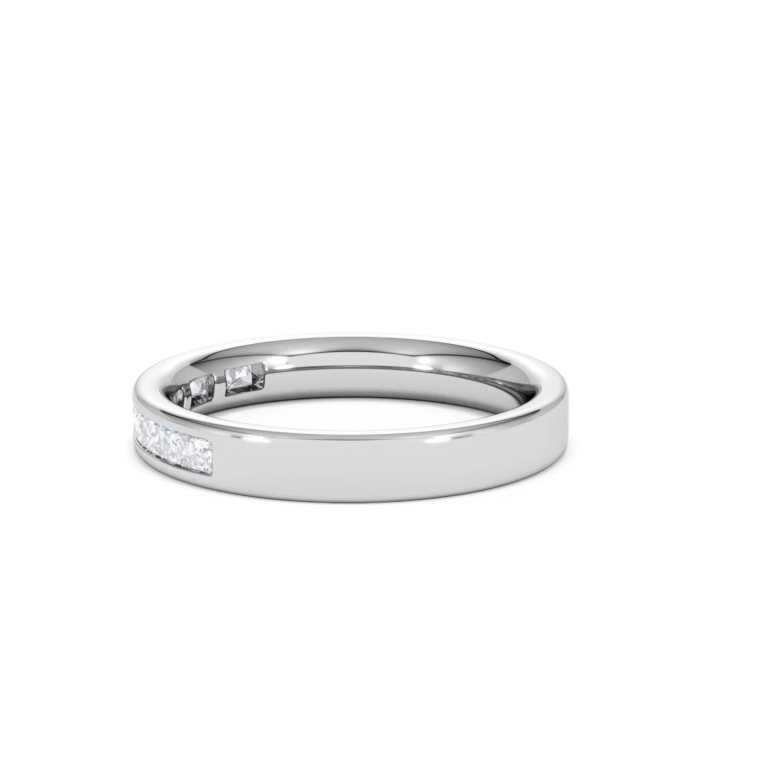 Platinum Princess Diamond Half Eternity Ring 0.50CT H/SI - Image 67
