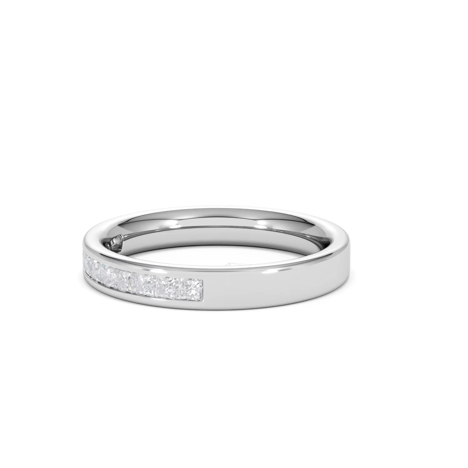 Platinum Princess Diamond Half Eternity Ring 0.50CT H/SI - Image 74