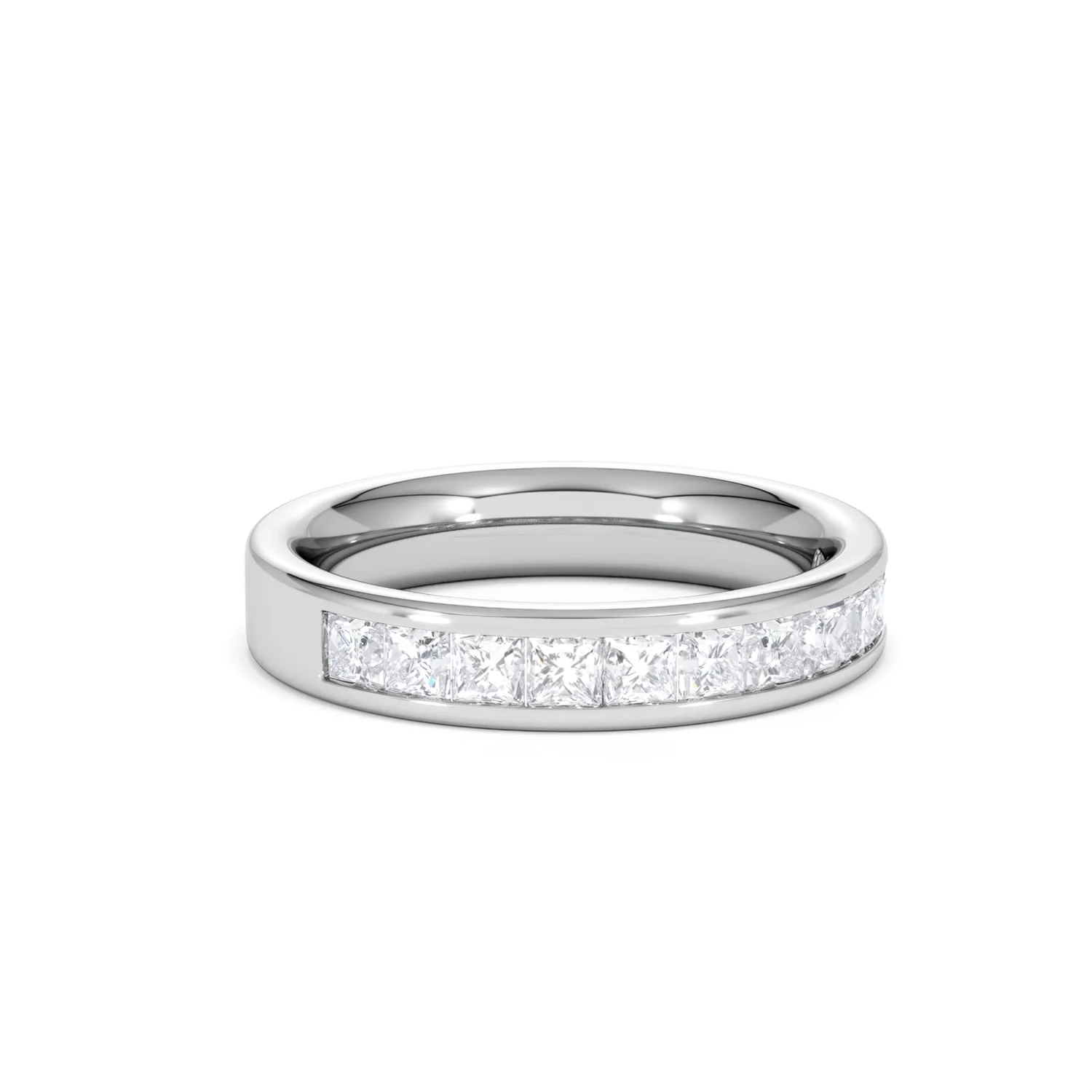 Platinum Princess Diamond Half Eternity Ring 1.00CT H/SI - Image 14