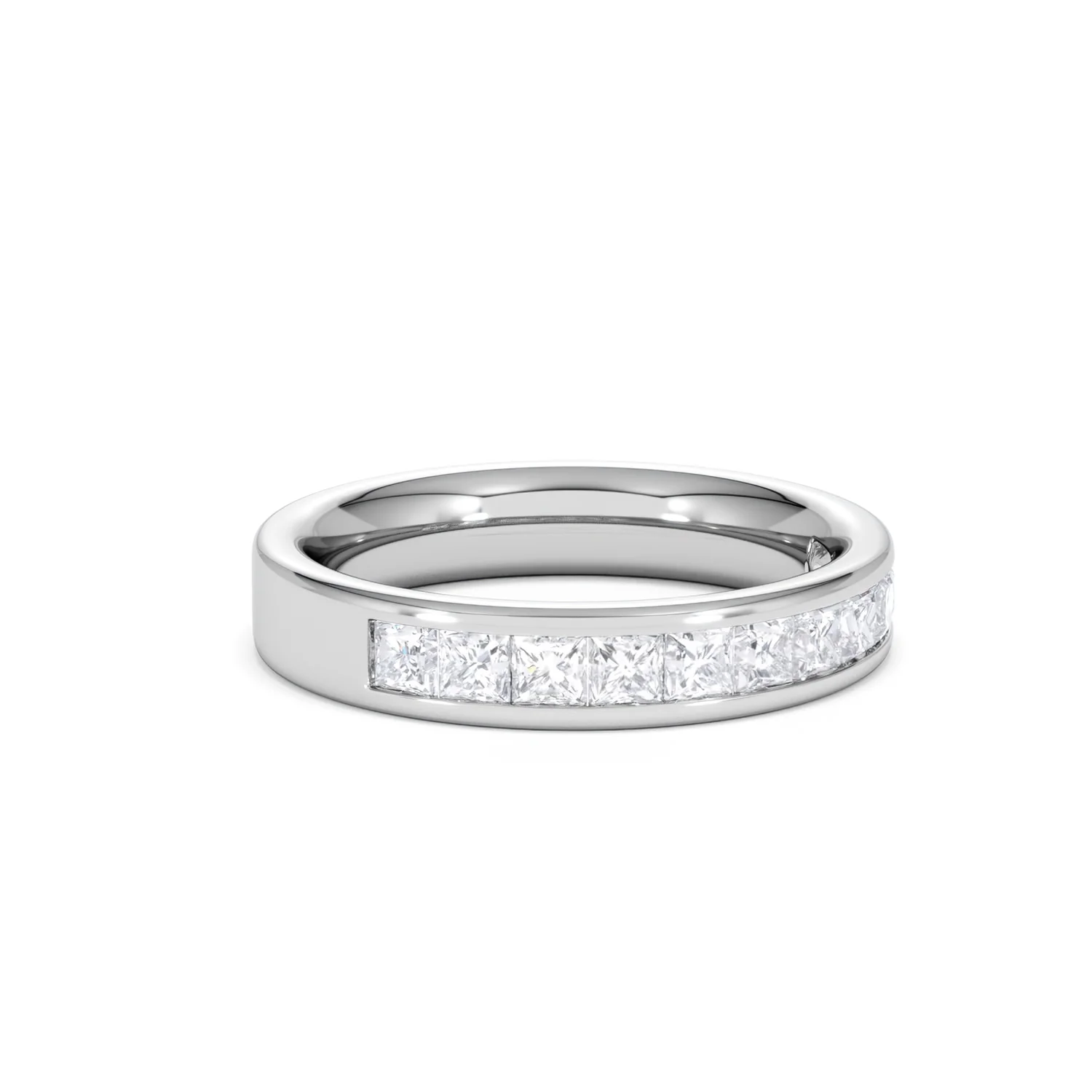 Platinum Princess Diamond Half Eternity Ring 1.00CT H/SI - Image 16
