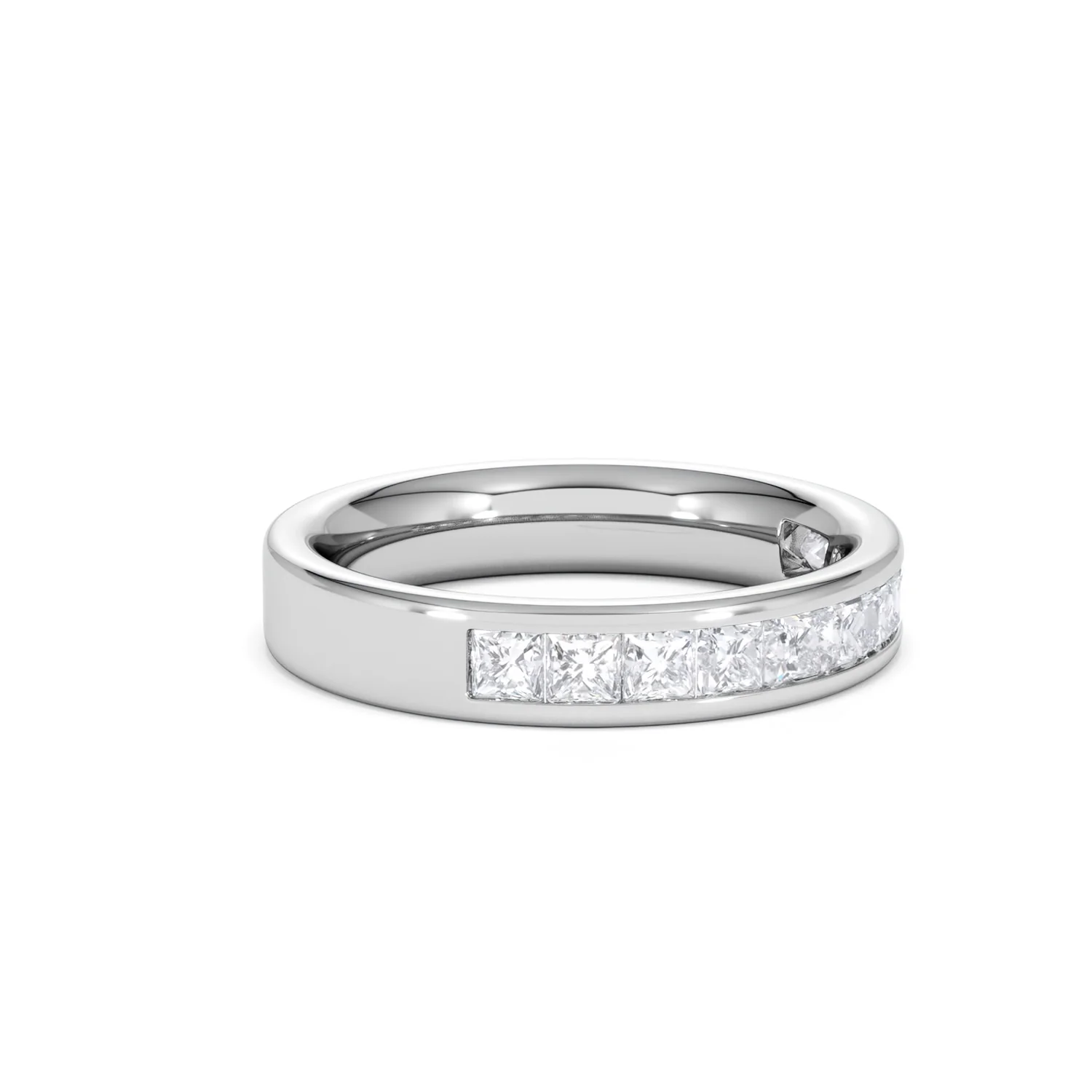 Platinum Princess Diamond Half Eternity Ring 1.00CT H/SI - Image 20