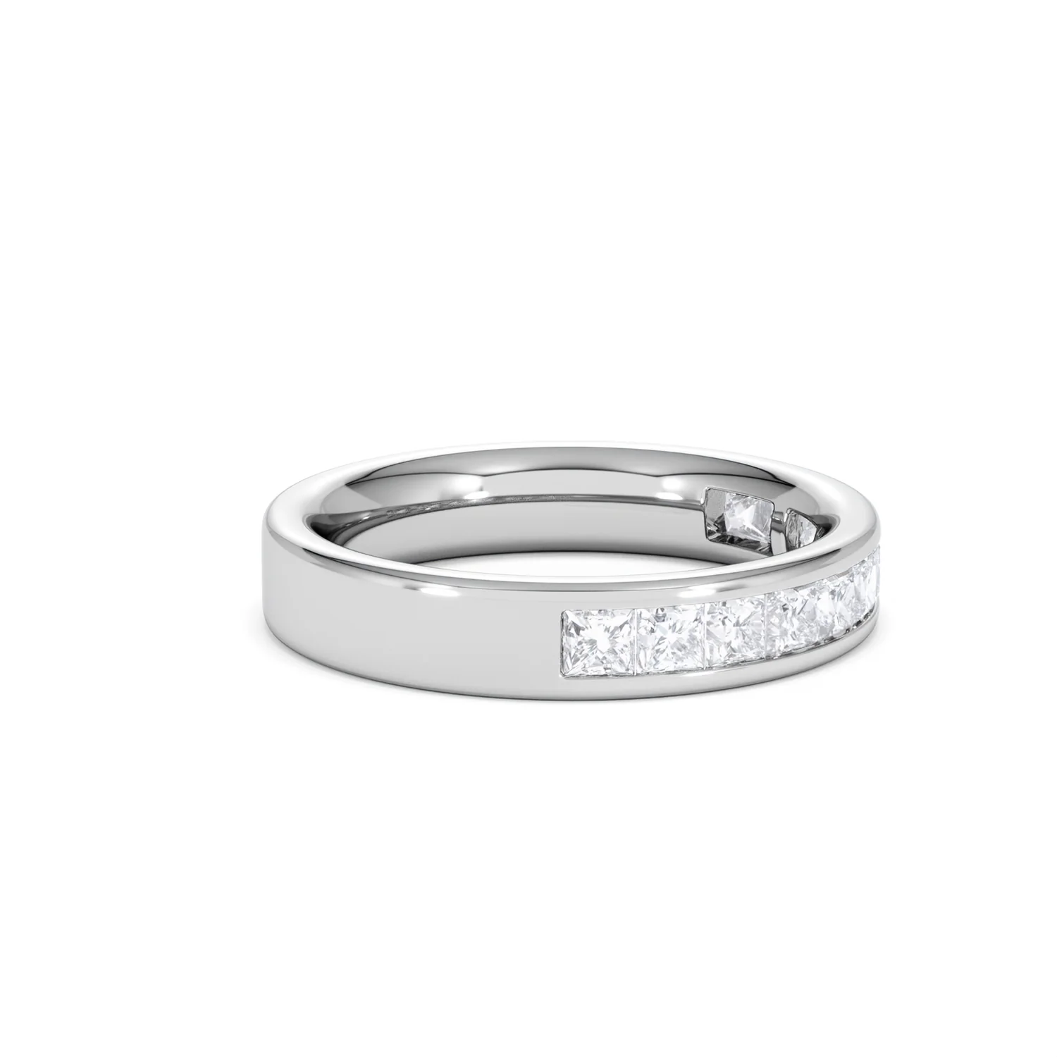 Platinum Princess Diamond Half Eternity Ring 1.00CT H/SI - Image 24
