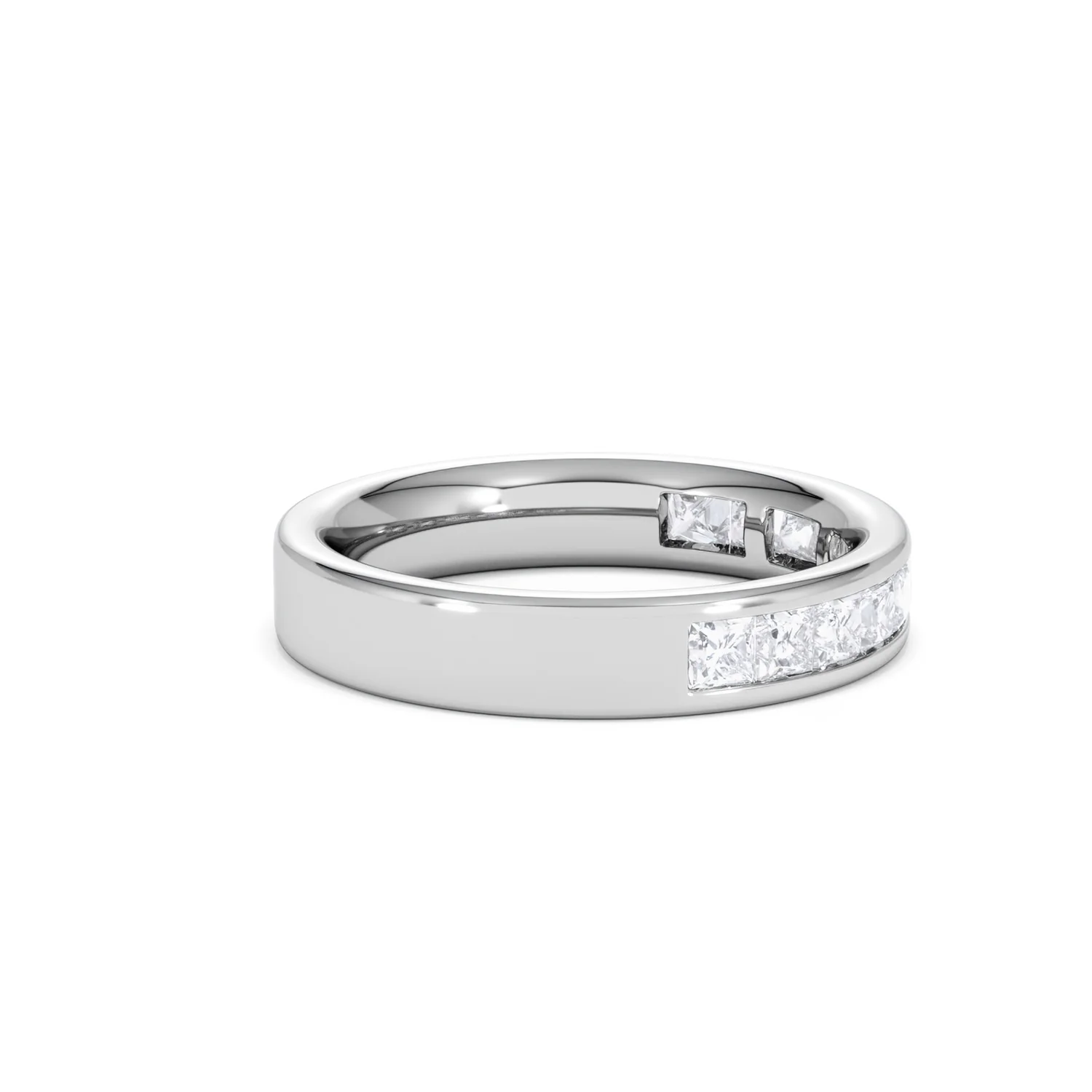Platinum Princess Diamond Half Eternity Ring 1.00CT H/SI - Image 28