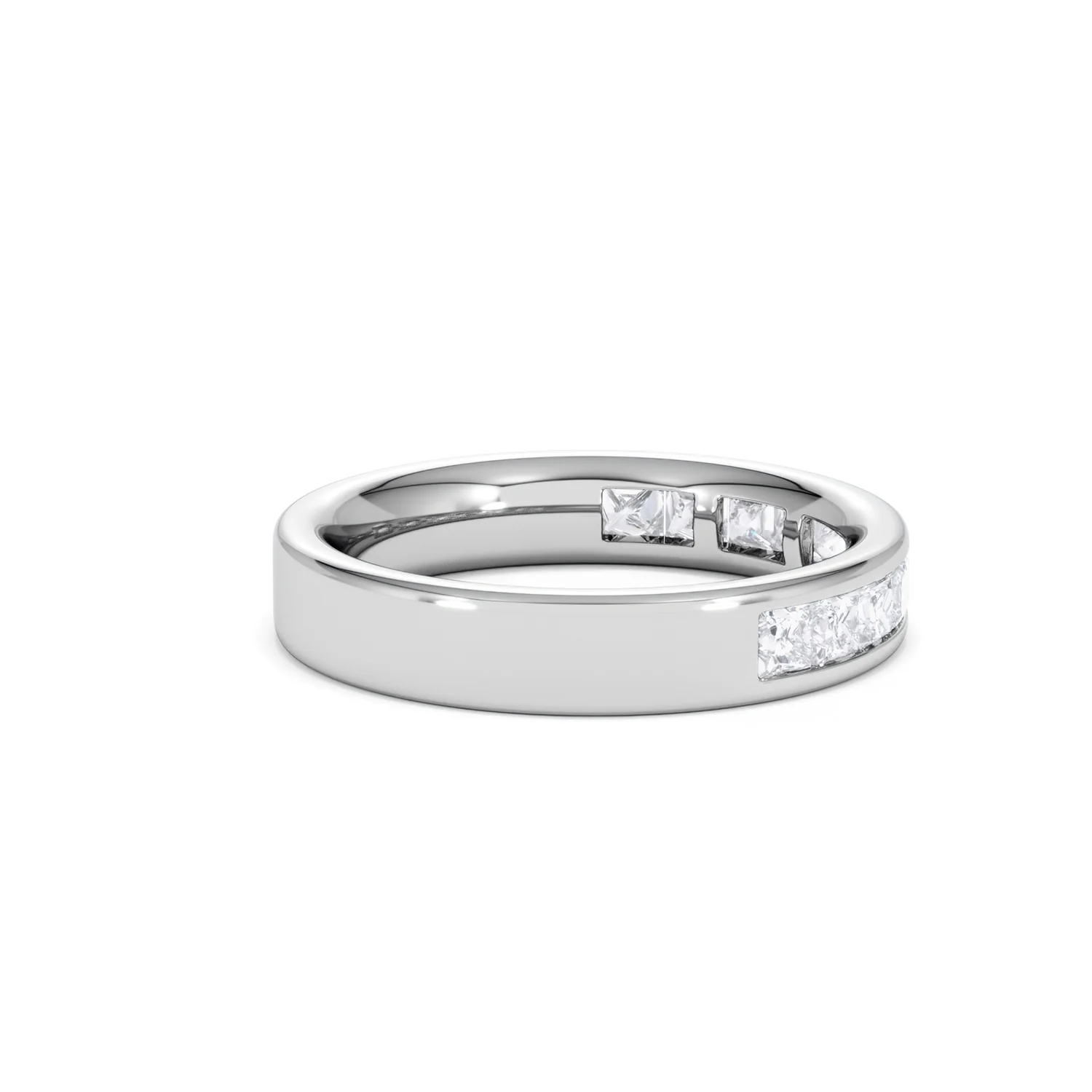 Platinum Princess Diamond Half Eternity Ring 1.00CT H/SI - Image 31