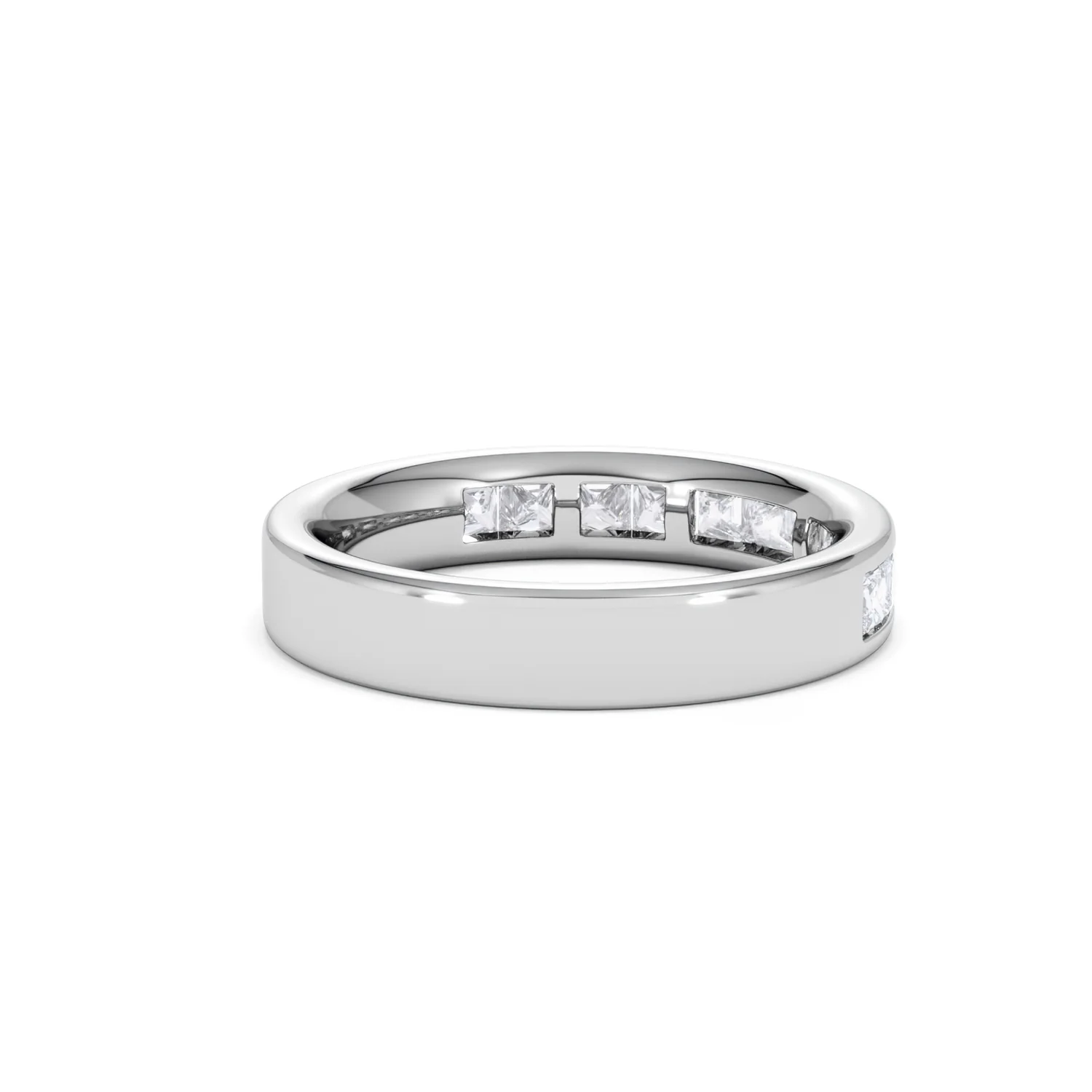 Platinum Princess Diamond Half Eternity Ring 1.00CT H/SI - Image 38