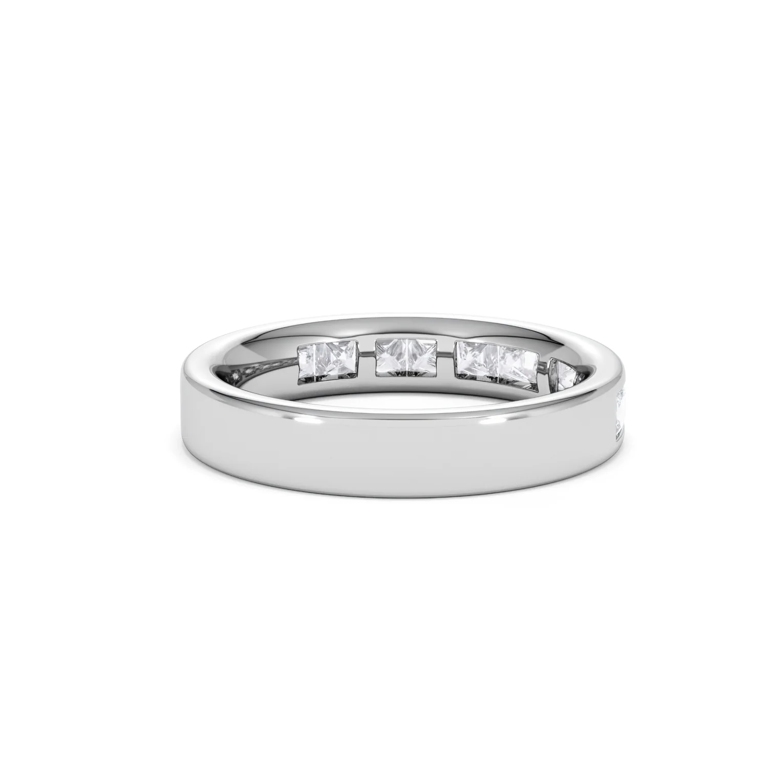 Platinum Princess Diamond Half Eternity Ring 1.00CT H/SI - Image 40