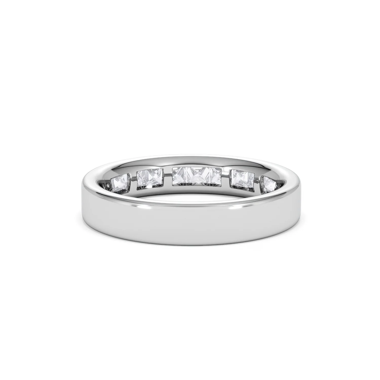 Platinum Princess Diamond Half Eternity Ring 1.00CT H/SI - Image 47