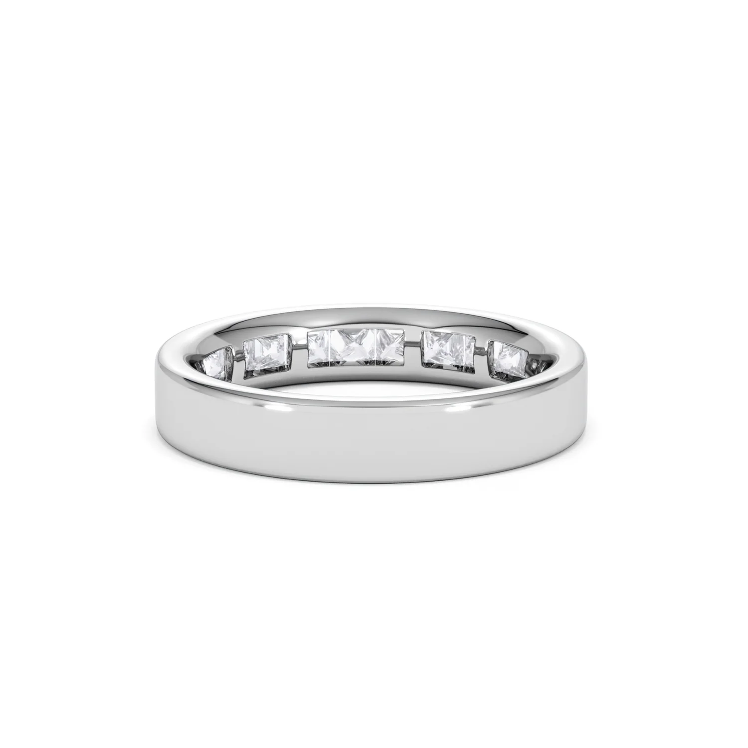 Platinum Princess Diamond Half Eternity Ring 1.00CT H/SI - Image 49