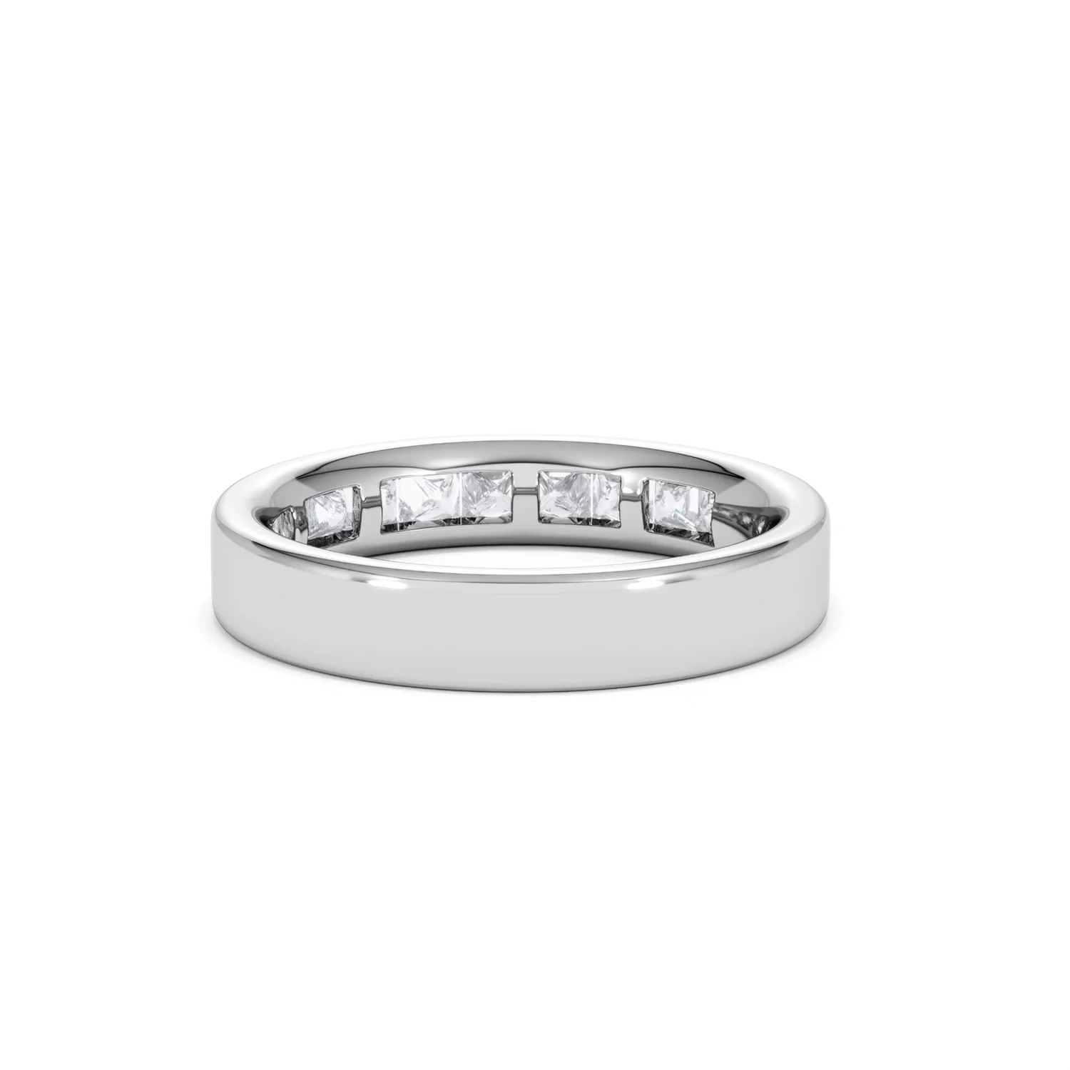 Platinum Princess Diamond Half Eternity Ring 1.00CT H/SI - Image 52