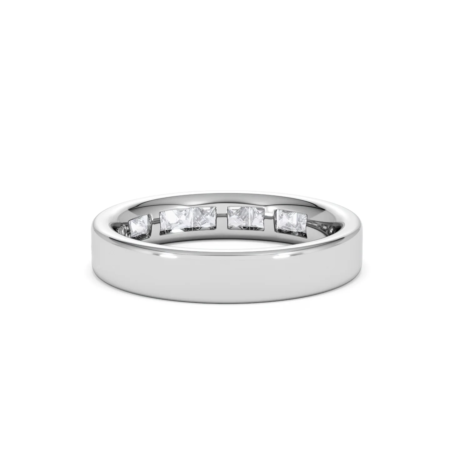 Platinum Princess Diamond Half Eternity Ring 1.00CT H/SI - Image 53