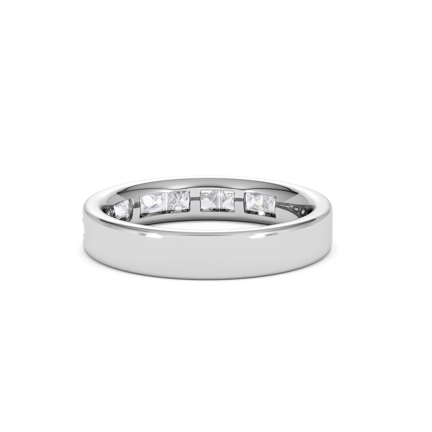 Platinum Princess Diamond Half Eternity Ring 1.00CT H/SI - Image 54
