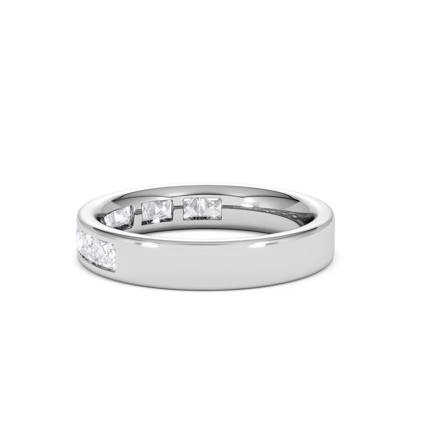 Platinum Princess Diamond Half Eternity Ring 1.00CT H/SI - Image 62