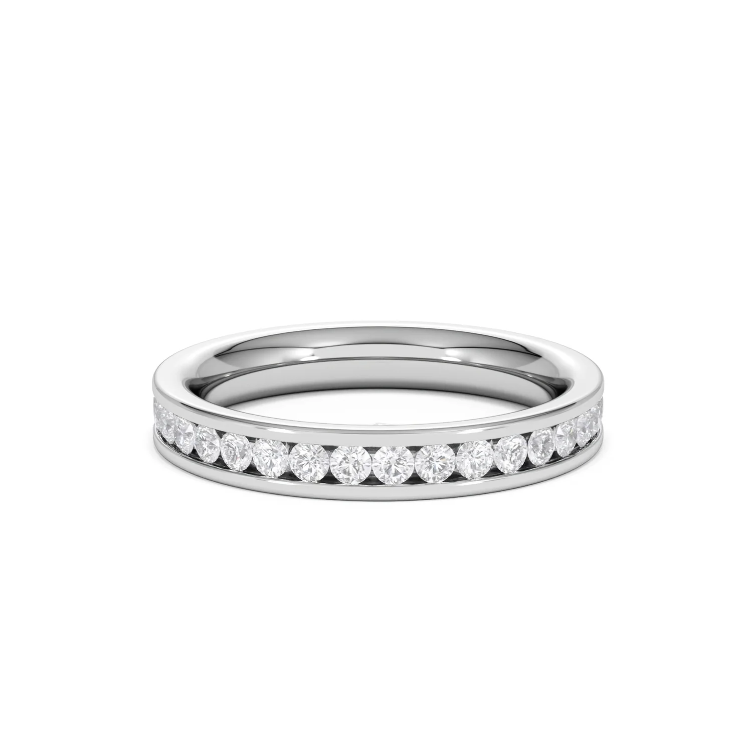 Rae Lab Diamond Eternity Ring Channel Set 1.00ct G/Vs 18K White Gold - Image 72