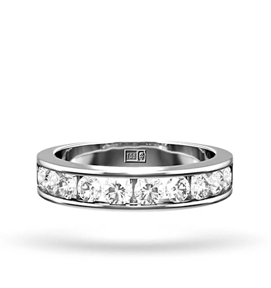 Rae Platinum Lab Diamond Half Band Eternity Ring 2.00CT G/VS - Image 2