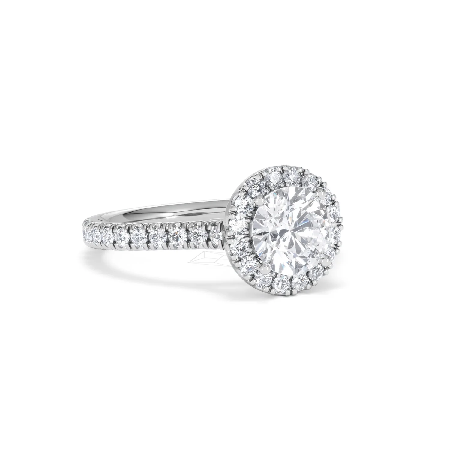 Reina GIA Diamond Halo Engagement Ring in Platinum 1.80ct G/SI2 - Image 14
