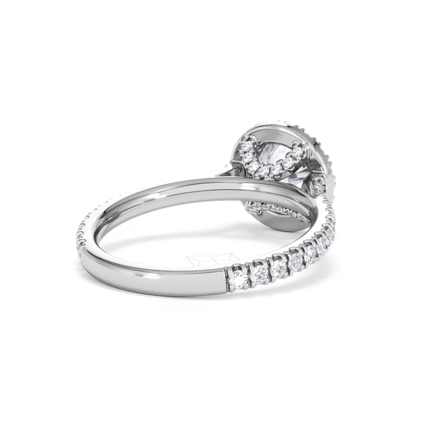 Reina GIA Diamond Halo Engagement Ring in Platinum 1.80ct G/SI2 - Image 41