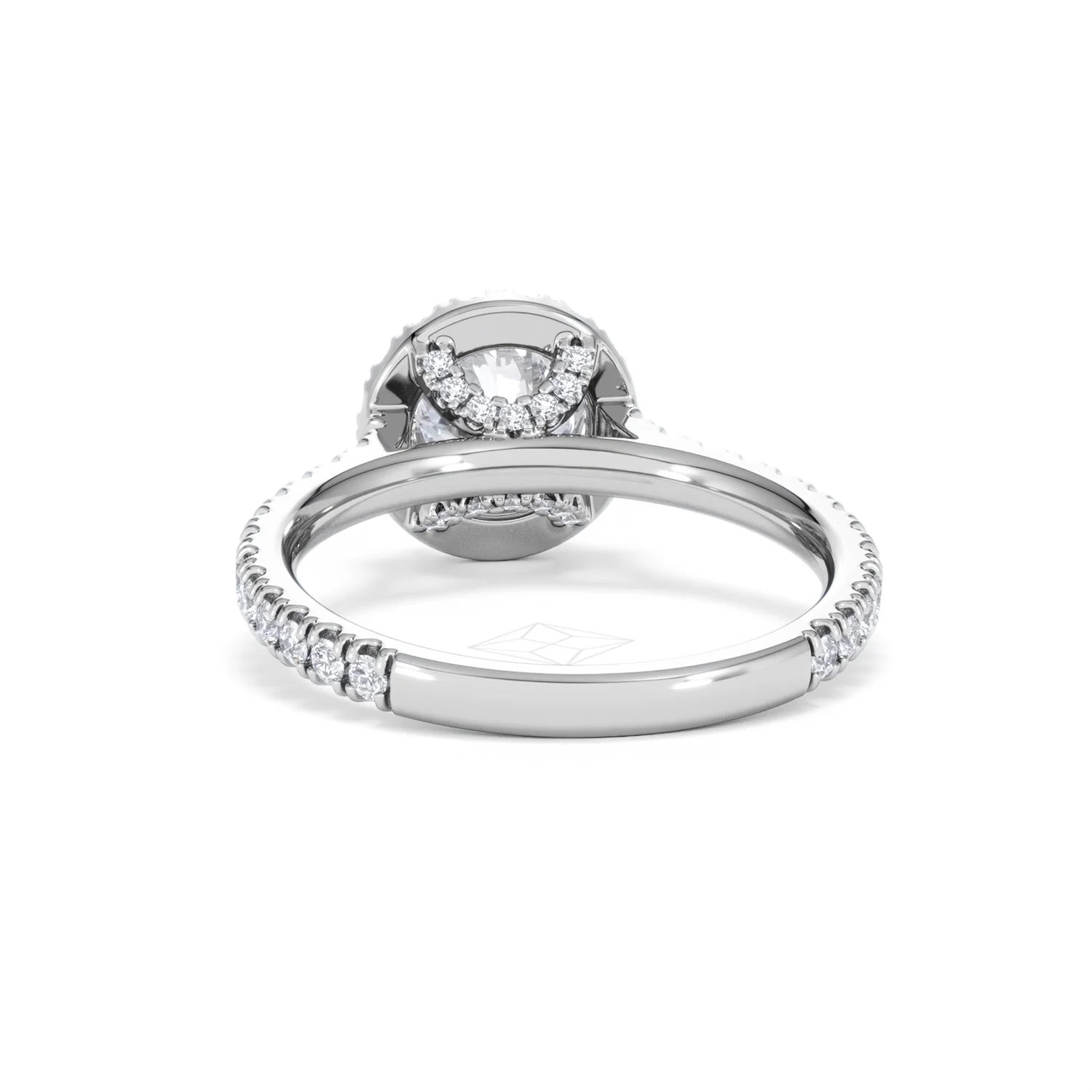 Reina GIA Diamond Halo Engagement Ring in Platinum 1.80ct G/SI2 - Image 50
