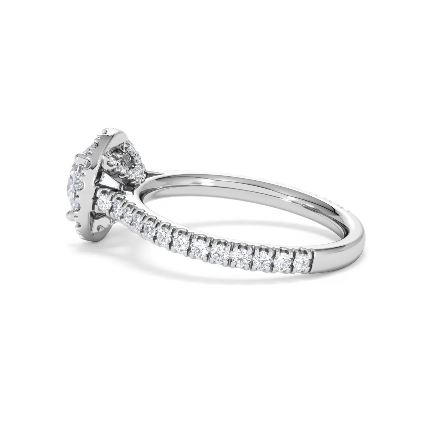 Reina GIA Diamond Halo Engagement Ring in Platinum 1.80ct G/SI2 - Image 64