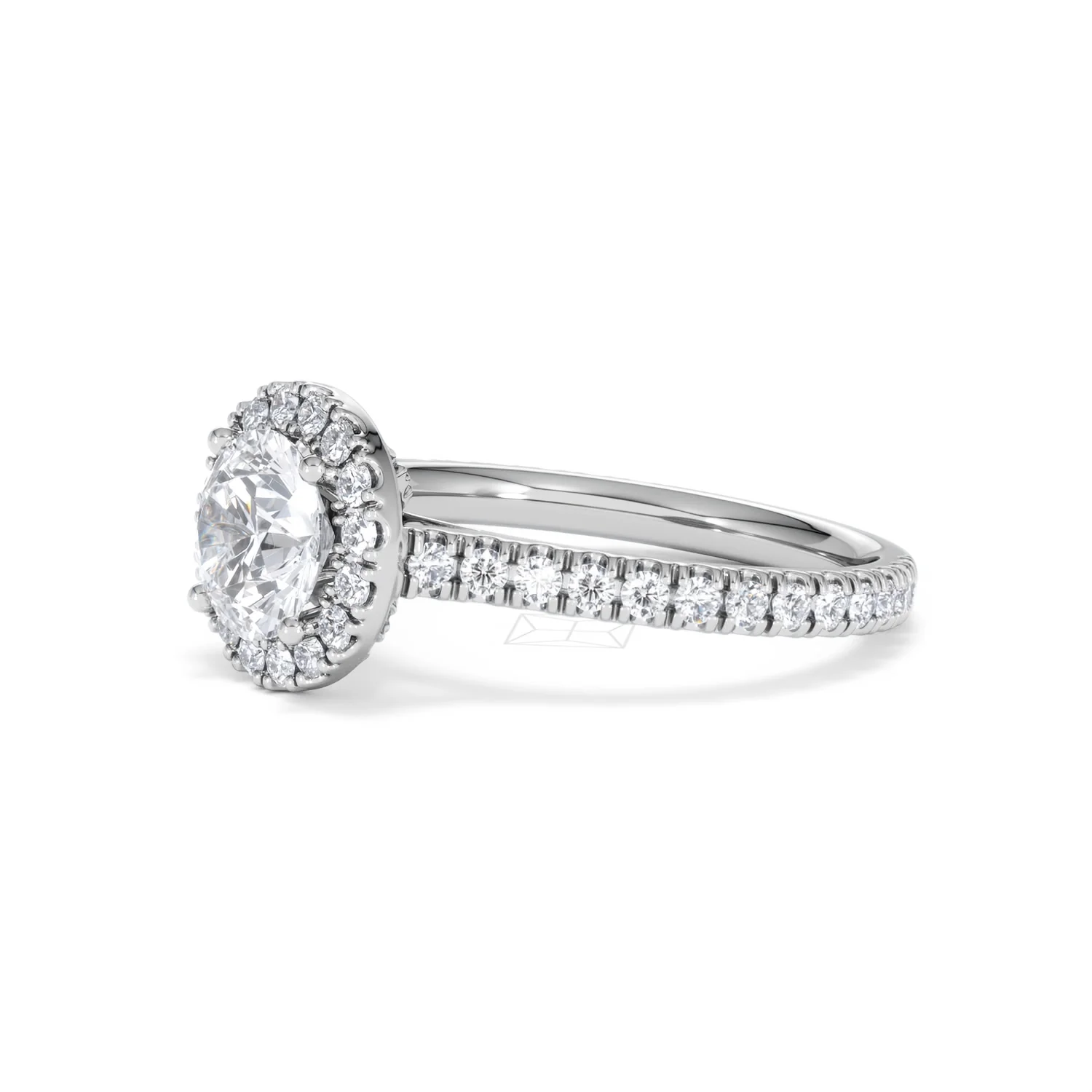 Reina GIA Diamond Halo Engagement Ring in Platinum 1.80ct G/SI2 - Image 76