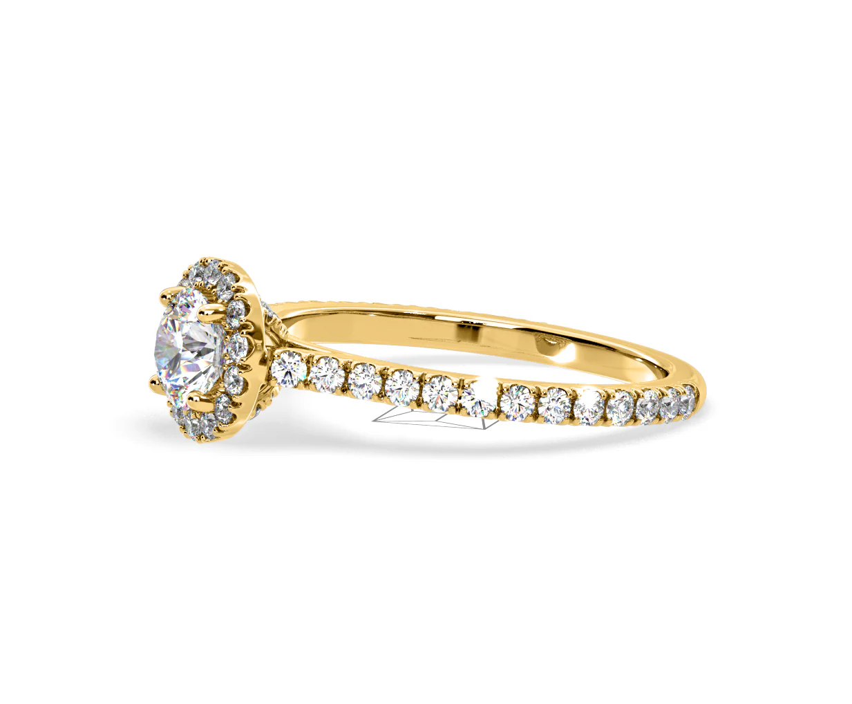 Reina Lab Diamond Halo Engagement Ring in 18K Gold 1.10ct F/VS1 - Image 102