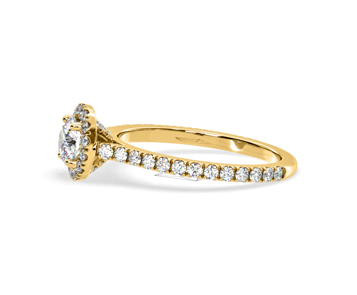 Reina Lab Diamond Halo Engagement Ring in 18K Gold 1.10ct F/VS1 - Image 105