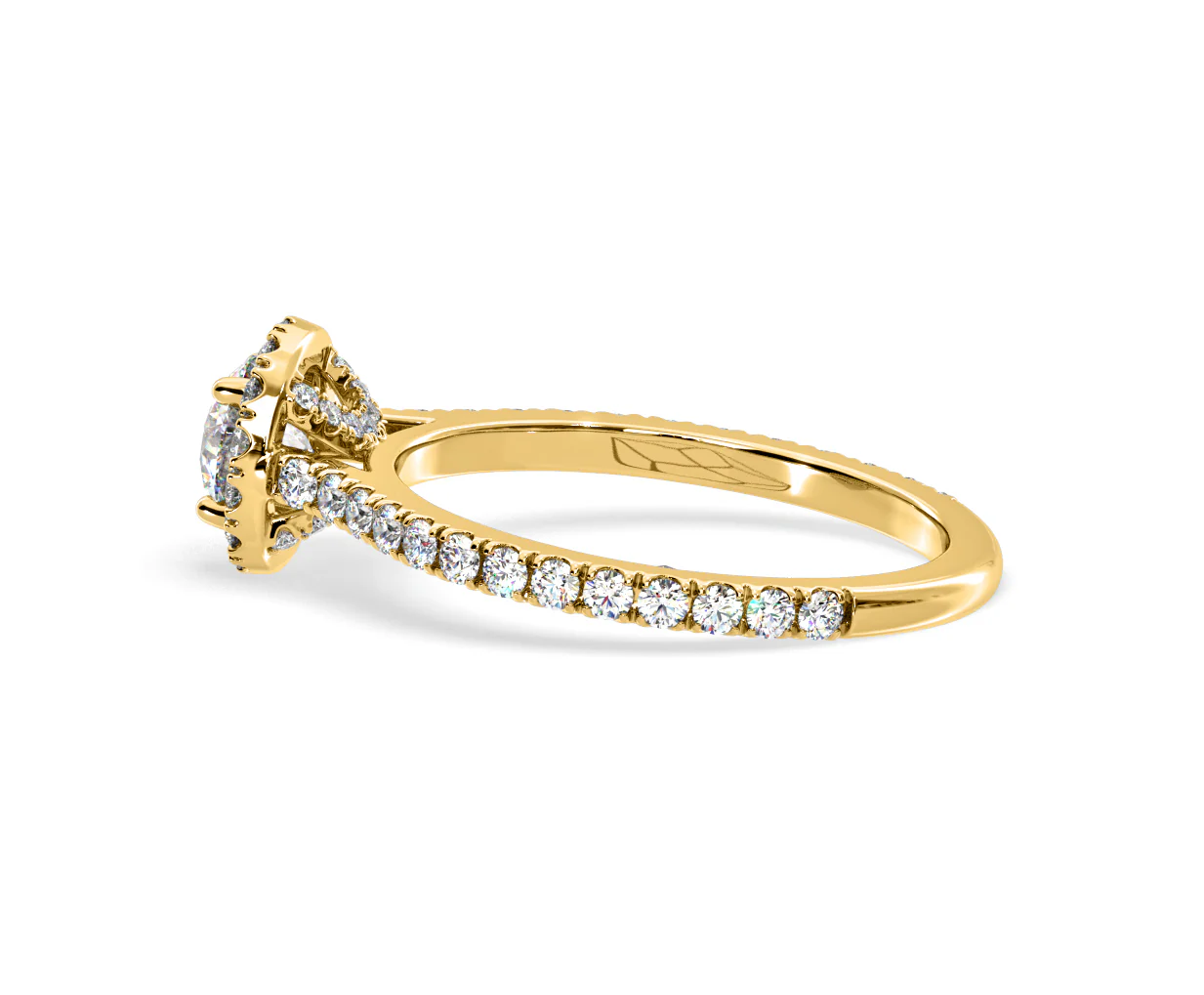 Reina Lab Diamond Halo Engagement Ring in 18K Gold 1.10ct F/VS1 - Image 111