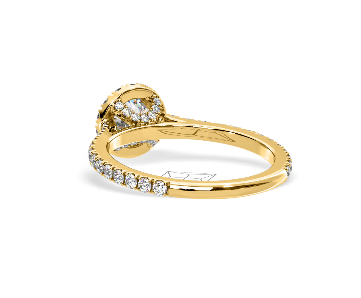 Reina Lab Diamond Halo Engagement Ring in 18K Gold 1.10ct F/VS1 - Image 121