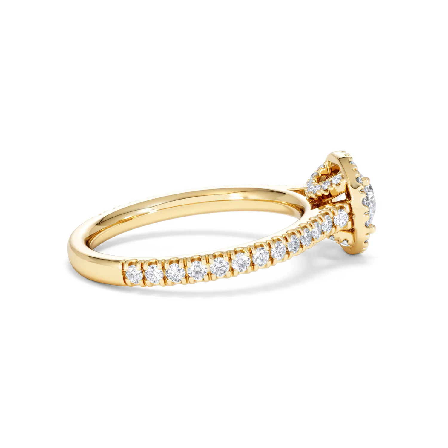 Reina Lab Diamond Halo Engagement Ring in 18K Gold 1.10ct F/VS1 - Image 31