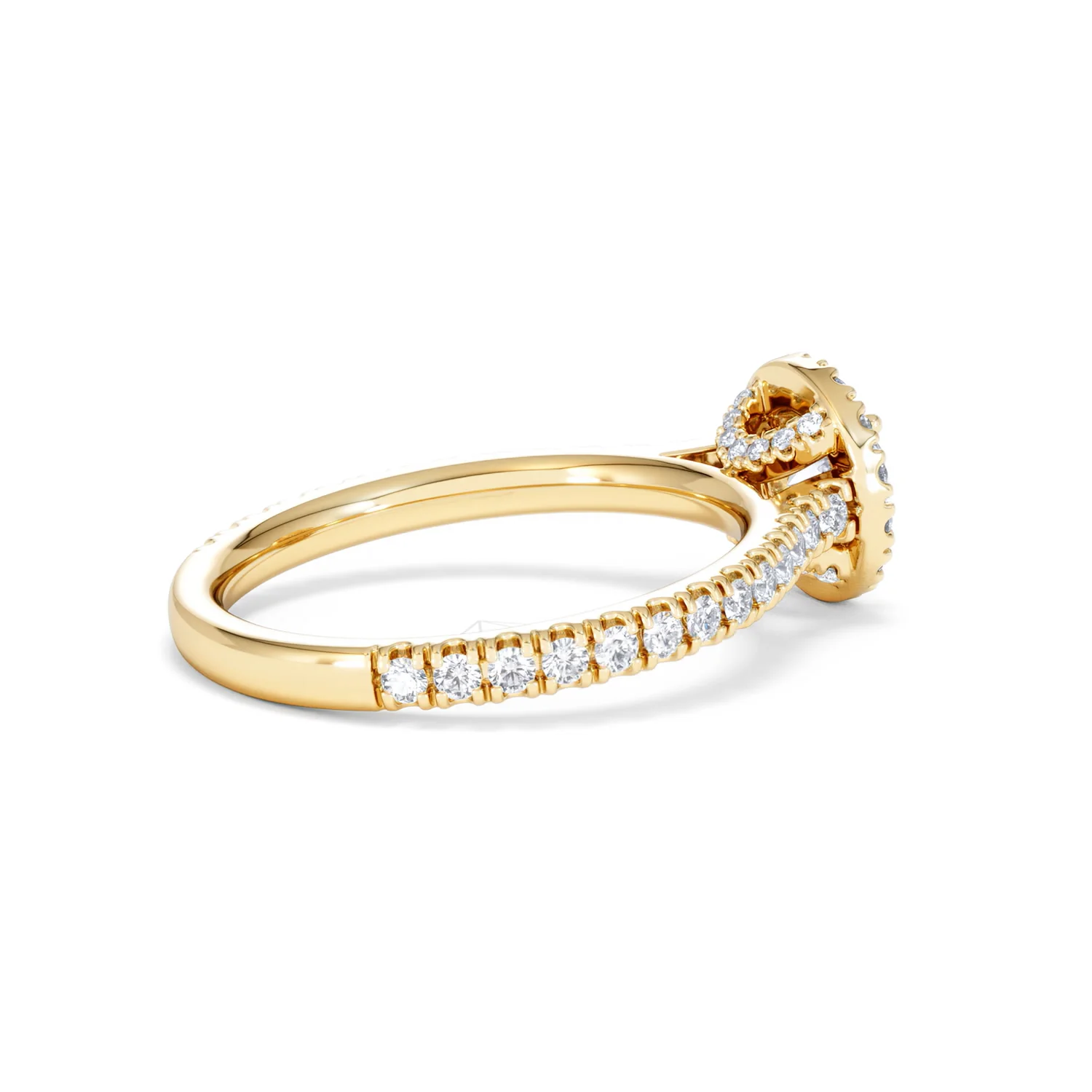Reina Lab Diamond Halo Engagement Ring in 18K Gold 1.10ct F/VS1 - Image 34