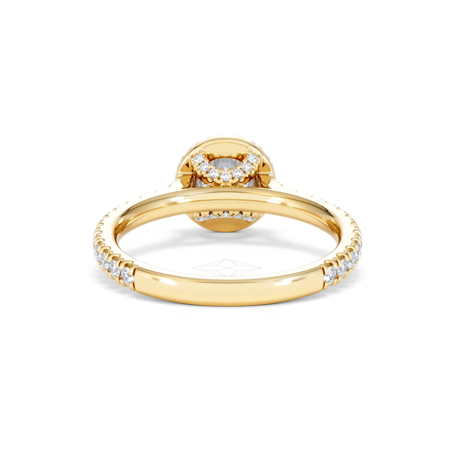 Reina Lab Diamond Halo Engagement Ring in 18K Gold 1.10ct F/VS1 - Image 48