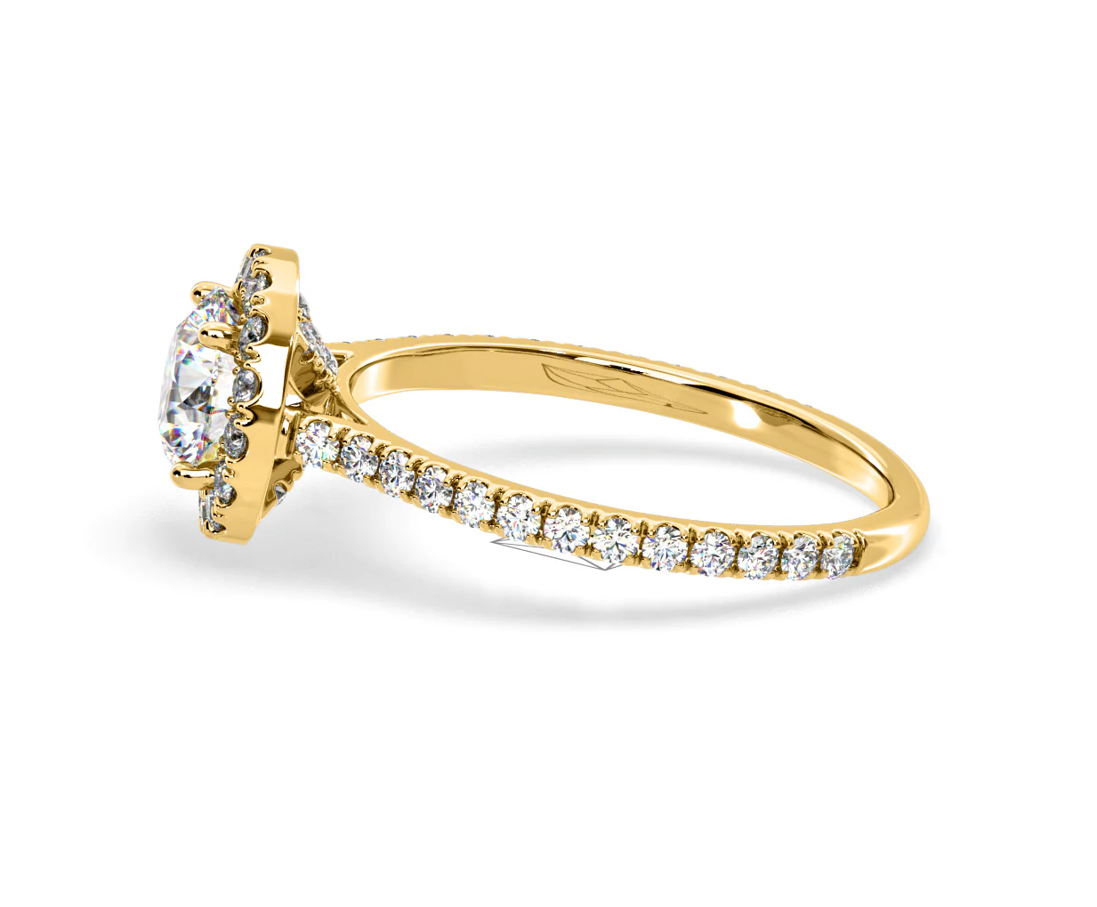 Reina Lab Diamond Halo Engagement Ring in 18K Gold 1.80ct F/VS1 - Image 107