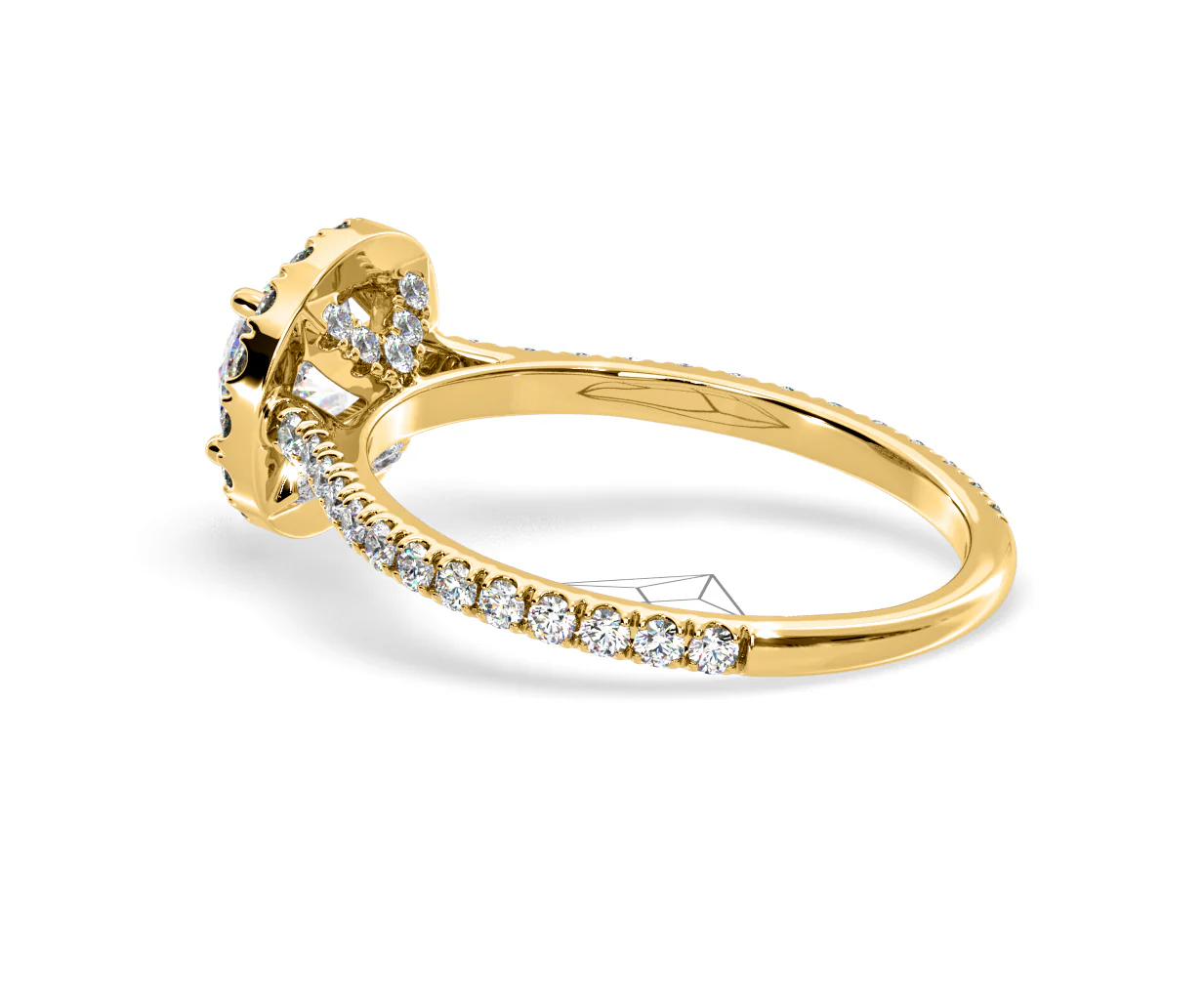 Reina Lab Diamond Halo Engagement Ring in 18K Gold 1.80ct F/VS1 - Image 115