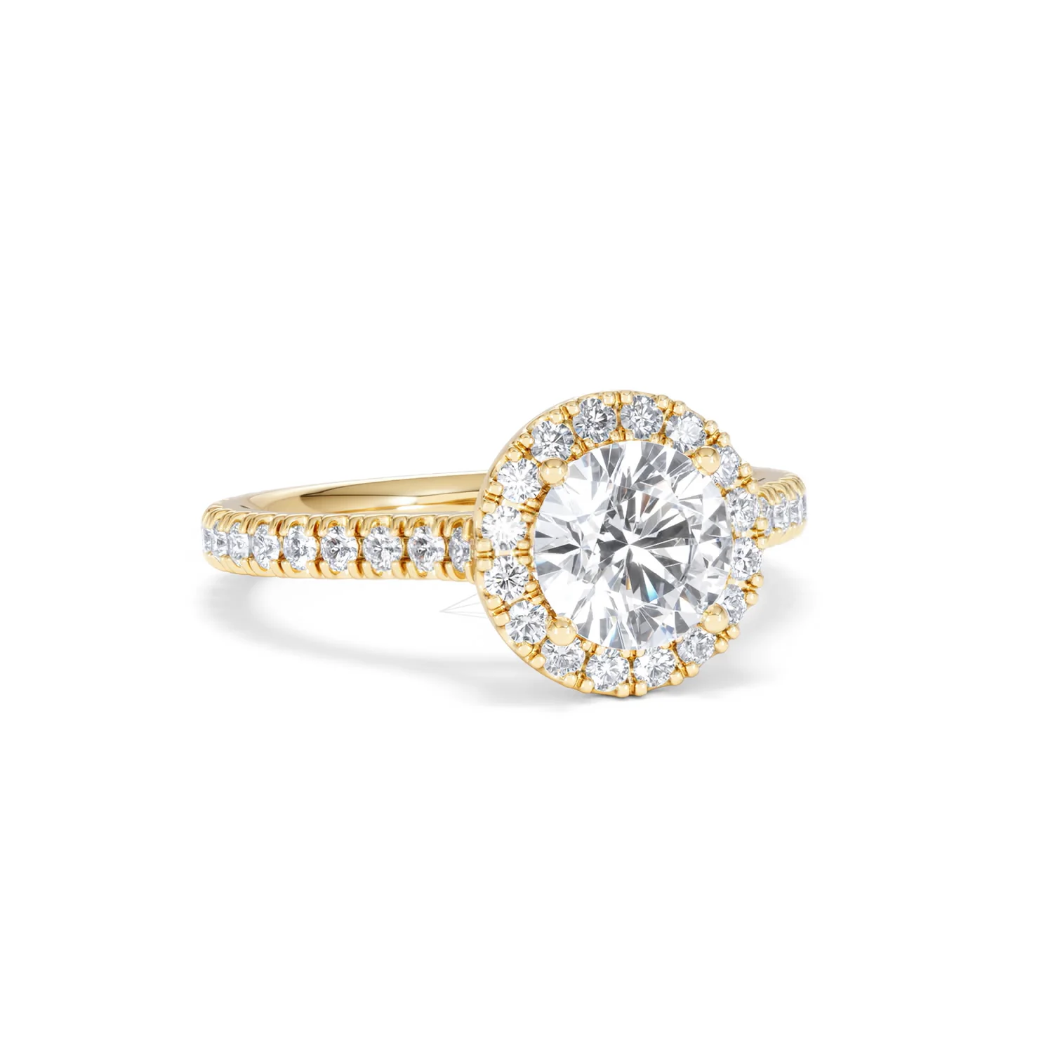 Reina Lab Diamond Halo Engagement Ring in 18K Gold 1.80ct F/VS1 - Image 12