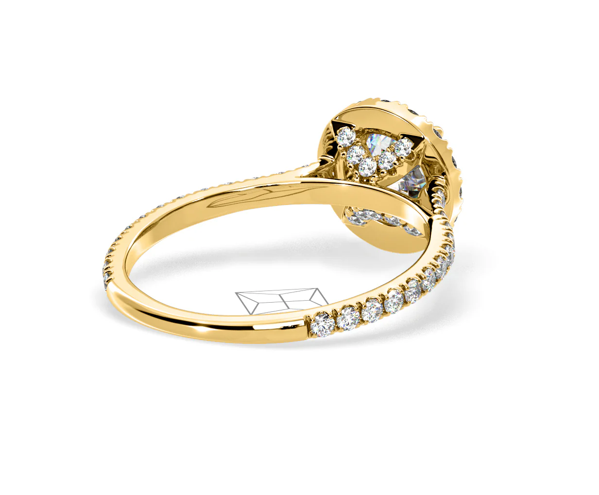 Reina Lab Diamond Halo Engagement Ring in 18K Gold 1.80ct F/VS1 - Image 135