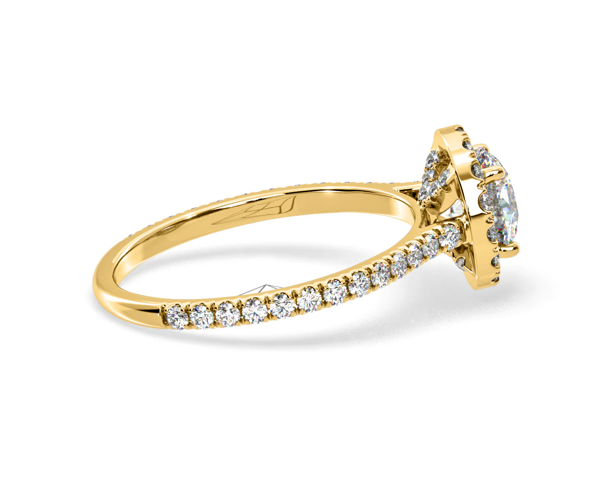 Reina Lab Diamond Halo Engagement Ring in 18K Gold 1.80ct F/VS1 - Image 145