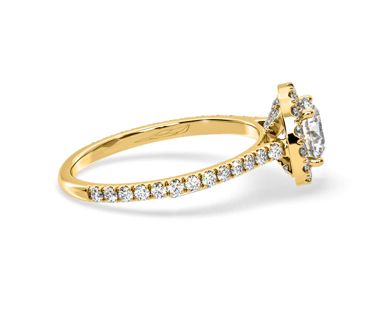 Reina Lab Diamond Halo Engagement Ring in 18K Gold 1.80ct F/VS1 - Image 147