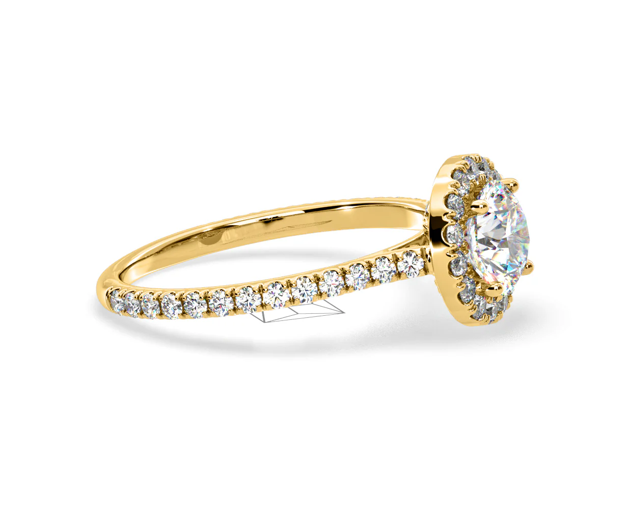 Reina Lab Diamond Halo Engagement Ring in 18K Gold 1.80ct F/VS1 - Image 152
