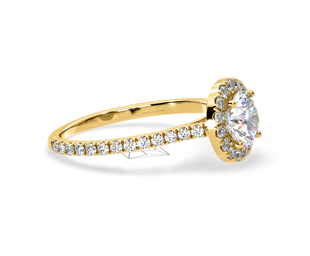 Reina Lab Diamond Halo Engagement Ring in 18K Gold 1.80ct F/VS1 - Image 153