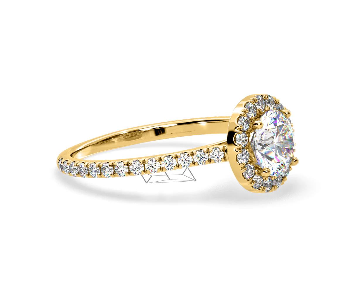 Reina Lab Diamond Halo Engagement Ring in 18K Gold 1.80ct F/VS1 - Image 155
