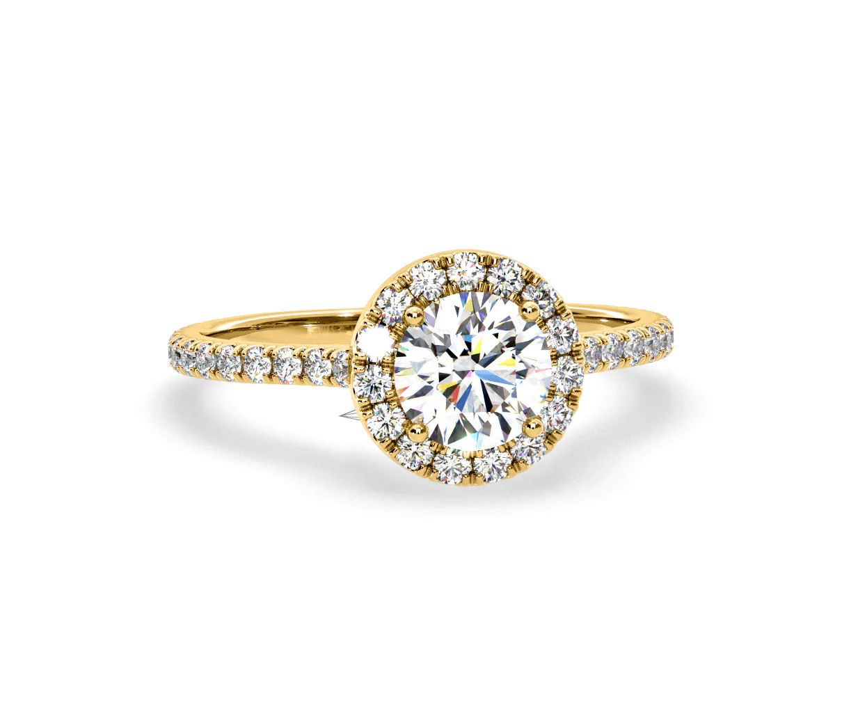 Reina Lab Diamond Halo Engagement Ring in 18K Gold 1.80ct F/VS1 - Image 165