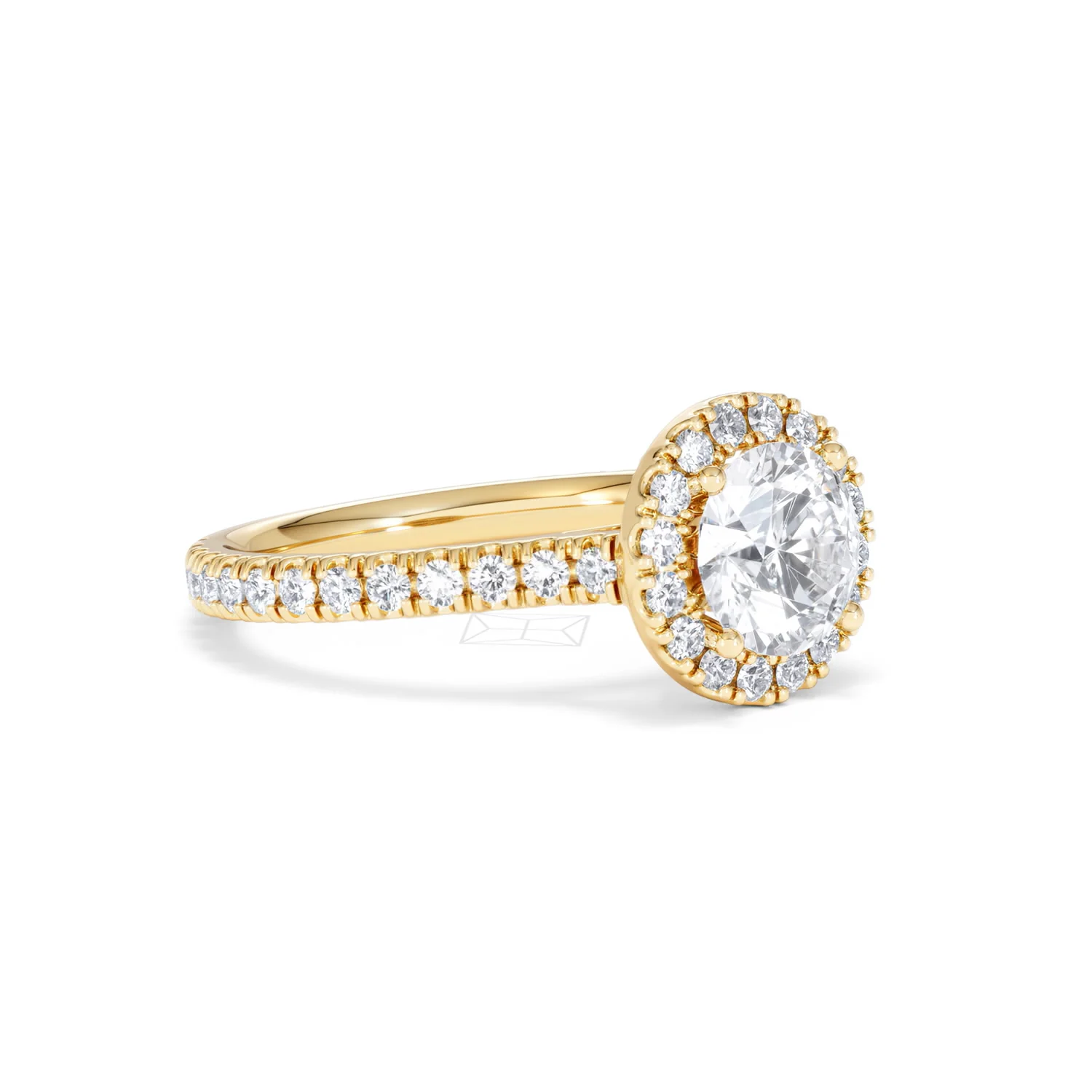 Reina Lab Diamond Halo Engagement Ring in 18K Gold 1.80ct F/VS1 - Image 17