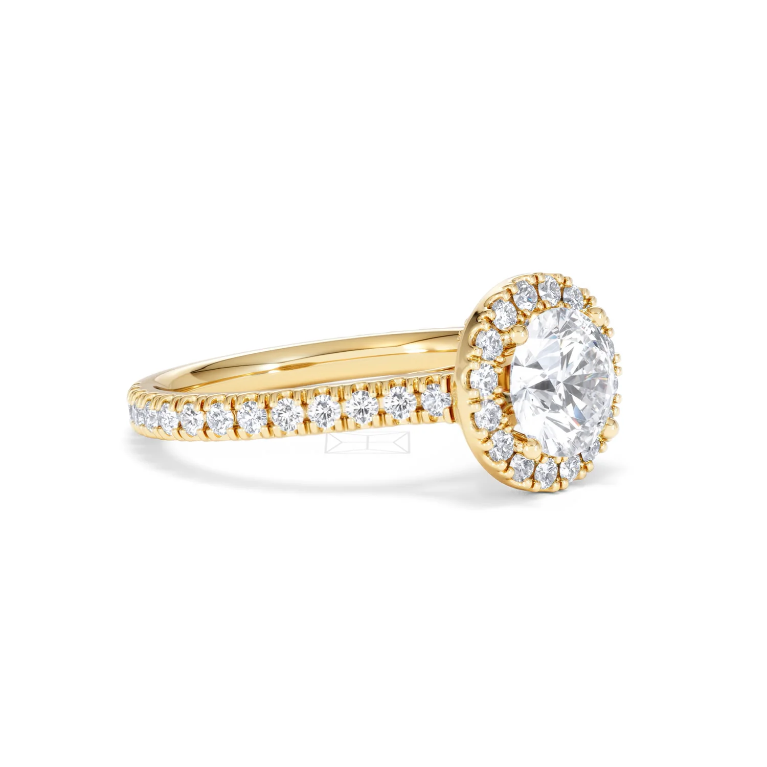 Reina Lab Diamond Halo Engagement Ring in 18K Gold 1.80ct F/VS1 - Image 18