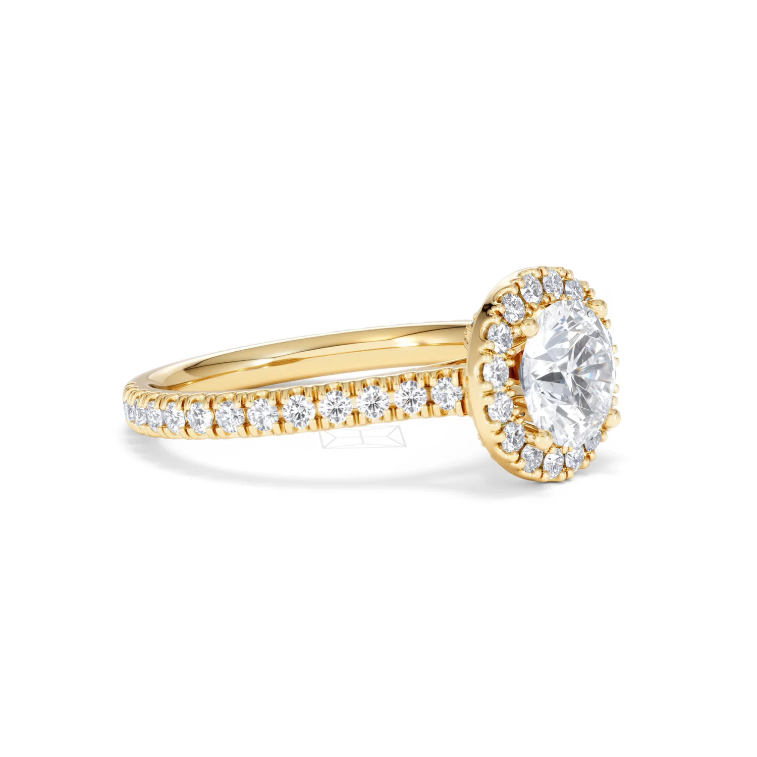 Reina Lab Diamond Halo Engagement Ring in 18K Gold 1.80ct F/VS1 - Image 19