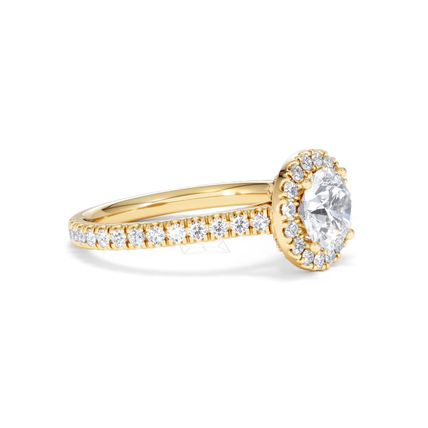 Reina Lab Diamond Halo Engagement Ring in 18K Gold 1.80ct F/VS1 - Image 20