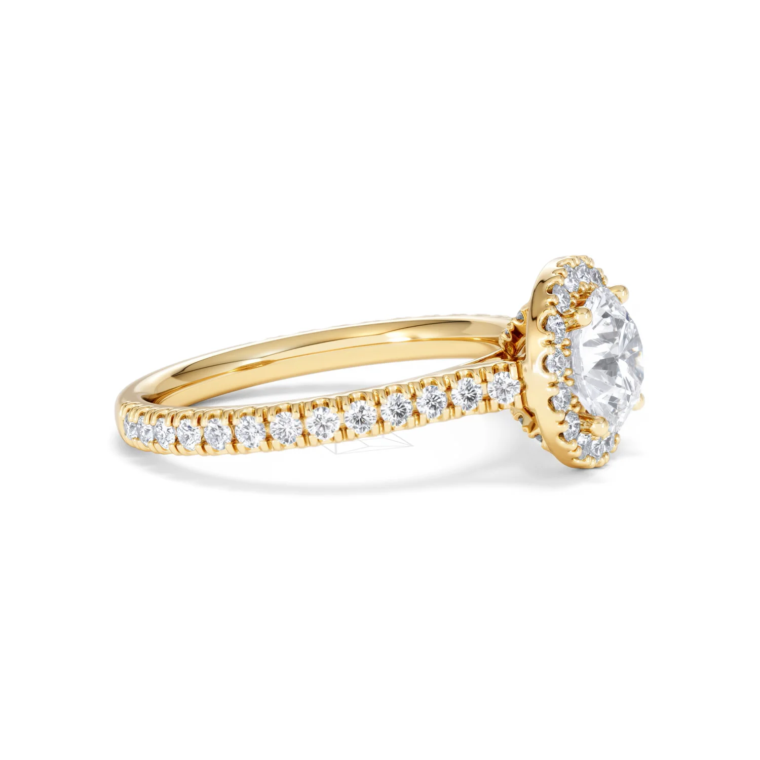 Reina Lab Diamond Halo Engagement Ring in 18K Gold 1.80ct F/VS1 - Image 23