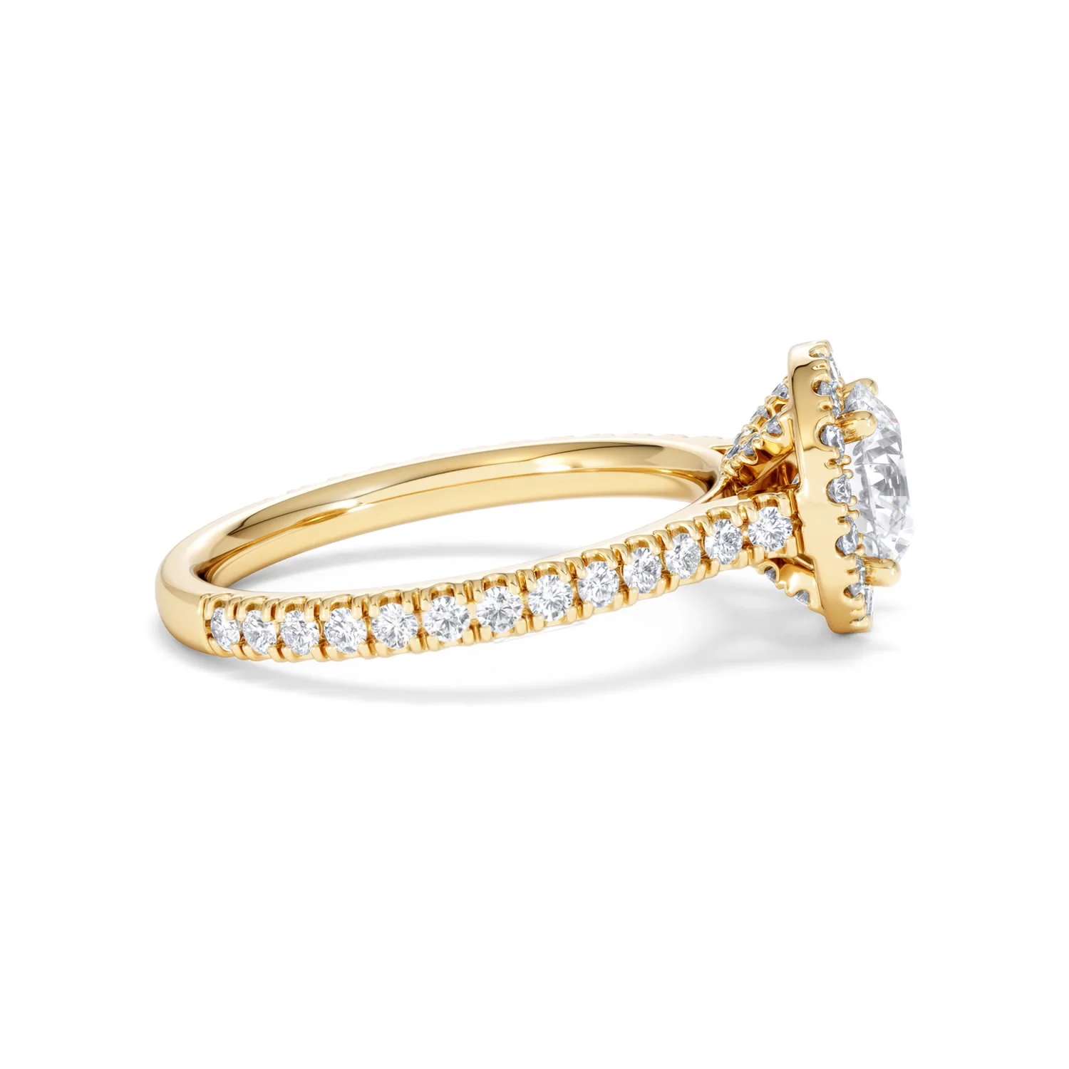 Reina Lab Diamond Halo Engagement Ring in 18K Gold 1.80ct F/VS1 - Image 27