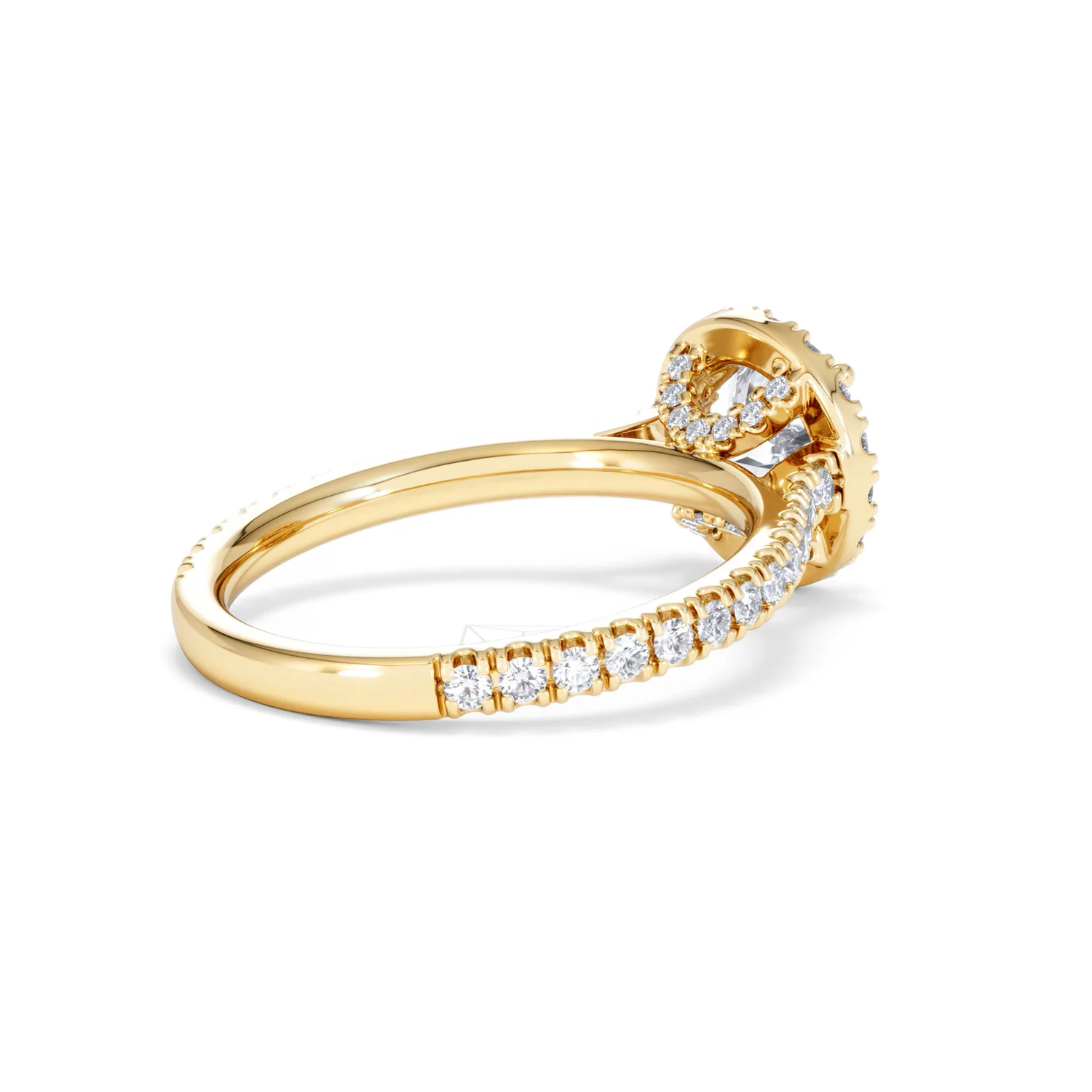 Reina Lab Diamond Halo Engagement Ring in 18K Gold 1.80ct F/VS1 - Image 37