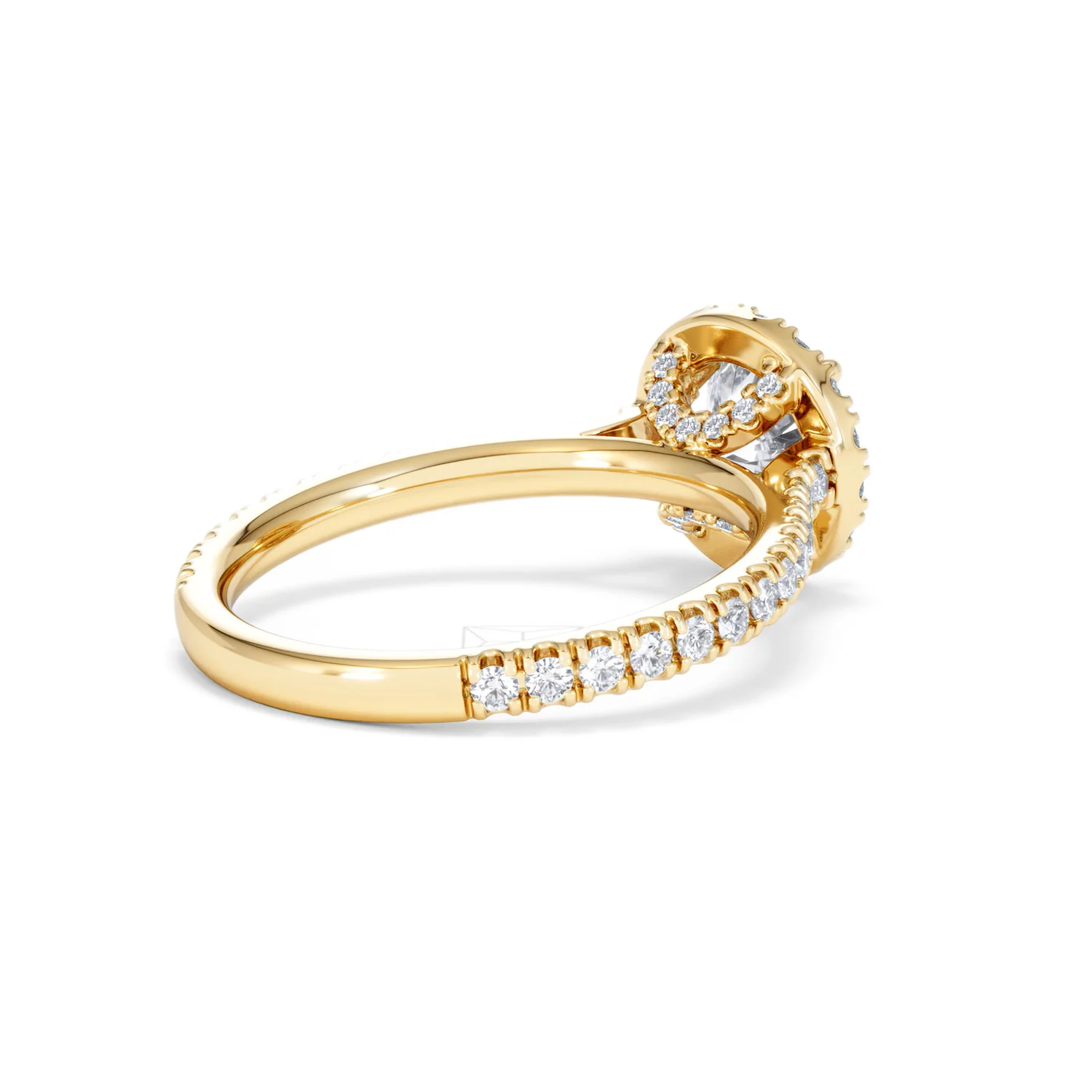Reina Lab Diamond Halo Engagement Ring in 18K Gold 1.80ct F/VS1 - Image 38
